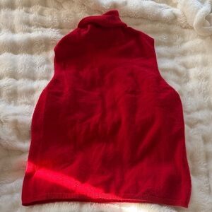 Valerie Stevens Red Cashmere Turtleneck